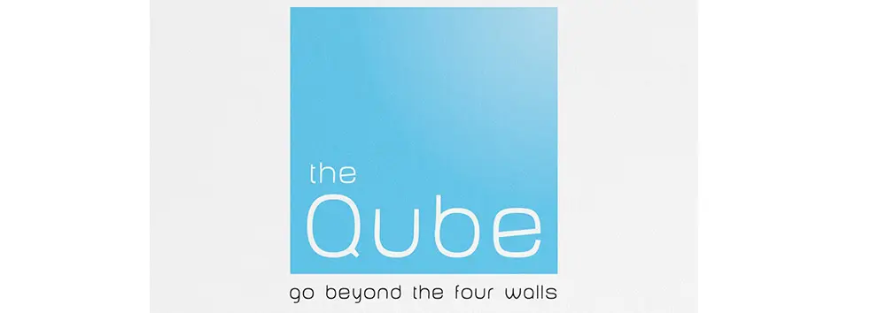 Blue square logo displays the words 