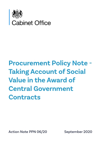 Central Government Contracts - Procurement Policy Note