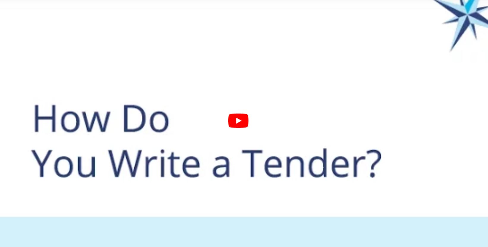 How do you write a tender thumbnail