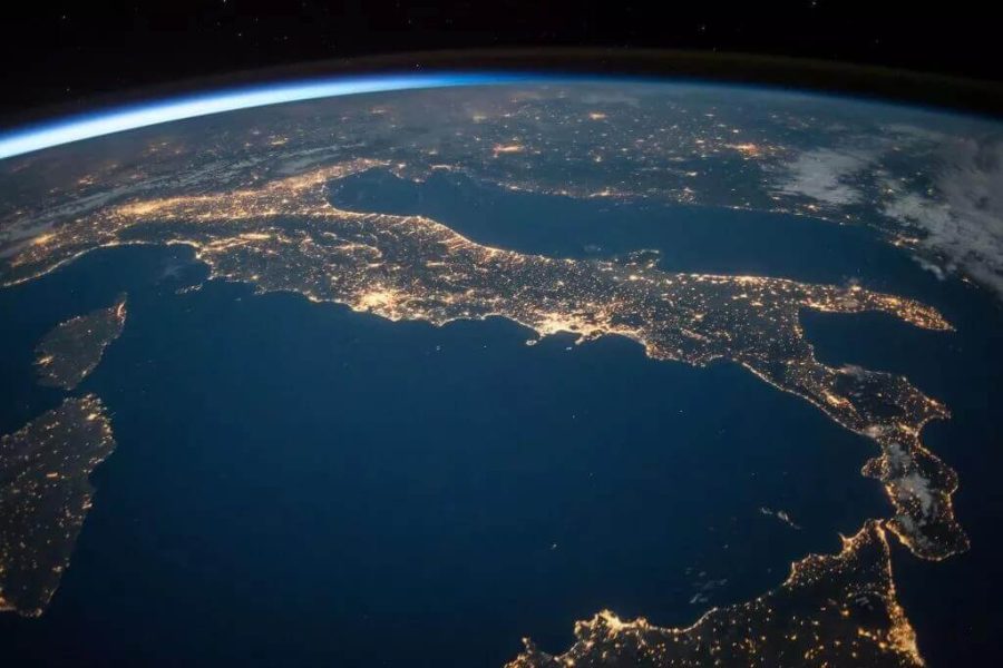 A birds-eye view of Earth from space